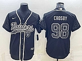 Men's Las Vegas Raiders #98 Maxx Crosby Black Reflective Limited Stitched Football Jersey,baseball caps,new era cap wholesale,wholesale hats